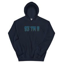Load image into Gallery viewer, BIG 93 TM 11 Hoodie (Blue Letters & Green Outline)