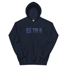 Load image into Gallery viewer, BIG 93 TM 11 Hoodie (Purple Letters & Blue Outline)