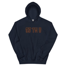 Load image into Gallery viewer, BIG 93 TM 11 Hoodie (Black Letters & Orange Outline)