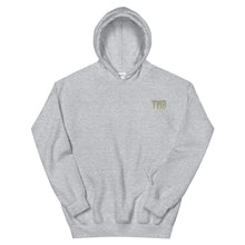 Load image into Gallery viewer, TMB Hoodie ( Gray Letters & Gold Outline )