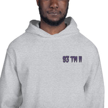 Load image into Gallery viewer, Small 93 TM 11 Hoodie ( Purple Letters & Black Outline )