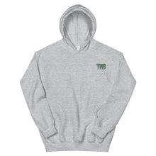 Load image into Gallery viewer, TMB Hoodie ( Green Letters & Blue Outline )