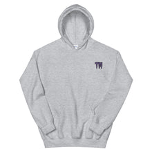 Load image into Gallery viewer, TM Hoodie ( Purple Letters & Black Outline )