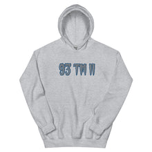 Load image into Gallery viewer, BIG 93 TM 11 Hoodie (Grey Letters & Blue Outline)