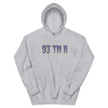 Load image into Gallery viewer, BIG 93 TM 11 Hoodie (Purple Letters & Green Outline)