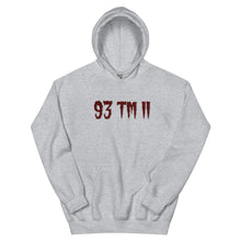 Load image into Gallery viewer, BIG 93 TM 11 Hoodie (Maroon Letters & White Outline)