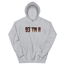 Load image into Gallery viewer, BIG 93 TM 11 Hoodie (Black Letters & Orange Outline)