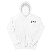 Load image into Gallery viewer, Small 93 TM 11 Hoodie ( Blue Letters & Yellow Outline )