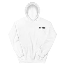 Load image into Gallery viewer, Small 93 TM 11 Hoodie ( Black Letters & White Outline )