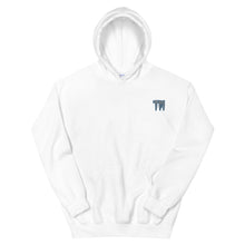 Load image into Gallery viewer, TM Hoodie ( Grey Letters & Blue Outline )