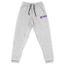 Load image into Gallery viewer, 93 TM 11 Joggers (Pink Letters & Powder Blue Outline)