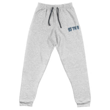 Load image into Gallery viewer, 93 TM 11 Joggers (Grey Letters & Blue Outline)
