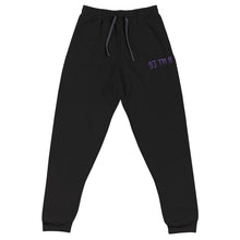 Load image into Gallery viewer, 93 TM 11 Joggers ( Purple Letters & Black Outline )