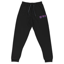 Load image into Gallery viewer, 93 TM 11 Joggers (Pink Letters & Powder Blue Outline)