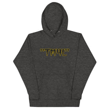 Load image into Gallery viewer, TM4L Hoodie ON SALE ( Black Letters & Gold Outline )