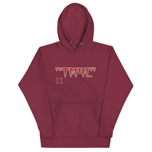 Load image into Gallery viewer, TM4L Hoodie ON SALE ( Red Letters & White Outline )