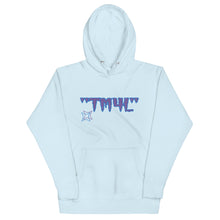 Load image into Gallery viewer, TM4L Hoodie ON SALE ( Purple Letters & Powder Blue Outline )