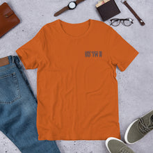 Load image into Gallery viewer, 93 TM 11 Short-Sleeve T-Shirt ( Orange Letters & Blue Outline )