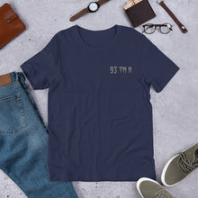 Load image into Gallery viewer, 93 TM 11 Short-Sleeve T-Shirt ( Grey Letters & Black Outline )
