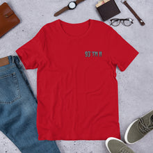 Load image into Gallery viewer, 93 TM 11 Short-Sleeve T-Shirt ( Grey Letters & Black Outline )