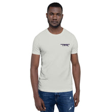 Load image into Gallery viewer, TM4L Short-Sleeve T-Shirt ( Purple Letters & Black Outline )