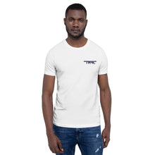 Load image into Gallery viewer, TM4L Short-Sleeve T-Shirt ( Purple Letters & Black Outline )