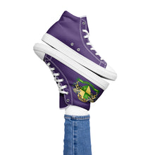 Load image into Gallery viewer, Women’s High Top Canvas Shoes (Crest)