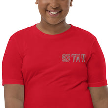 Load image into Gallery viewer, 93 TM 11 Youth Short Sleeve T-Shirt ( Red Letters & Grey Letters )
