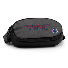Load image into Gallery viewer, TM4L Champion Fanny Pack ON SALE ( Red Letters &amp; Royal Blue Outline )
