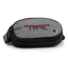 Load image into Gallery viewer, TM4L Champion Fanny Pack ON SALE ( Red Letters &amp; Royal Blue Outline )
