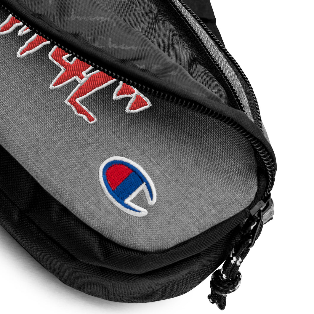 TM4L Champion Fanny Pack ON SALE ( Red Letters & White Outline )