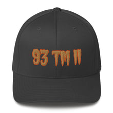 Load image into Gallery viewer, 93 TM 11 Fitted Hat ( Old Gold Letters &amp; Orange Outline )
