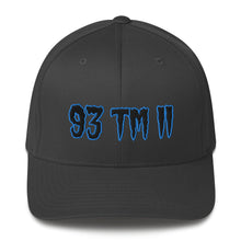 Load image into Gallery viewer, 93 TM 11 Fitted Hat ( Black Letters &amp; Powder Blue Outline )
