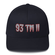 Load image into Gallery viewer, 93 TM 11 Fitted Hat ( Grey Letters &amp; Red Outline )

