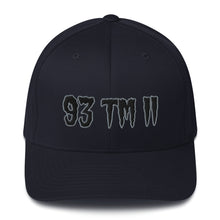 Load image into Gallery viewer, 93 TM 11 Fitted Hat ( Black Letters &amp; Grey Outline )
