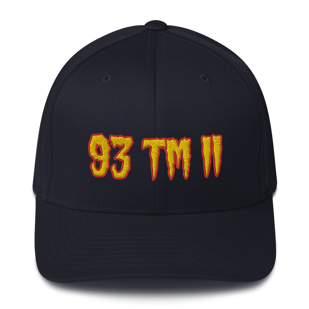93 TM 11 Fitted Hat ( Gold Letters & Red Outline )