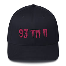 Load image into Gallery viewer, 93 TM 11 Fitted Hat ( Pink Letters &amp; Black Outline )
