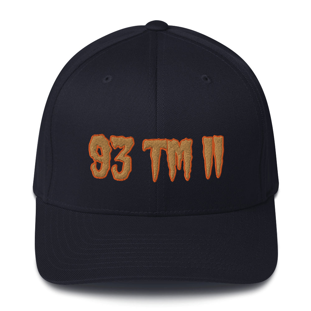 Delete 93 TM 11 Fitted Hat ( Old GoldLetters & Orange Outline )