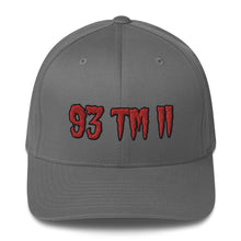 Load image into Gallery viewer, 93 TM 11 Fitted Hat ( Red Letters &amp; Black Outline )
