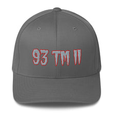Load image into Gallery viewer, 93 TM 11 Fitted Hat ( Grey Letters &amp; Red Outline )
