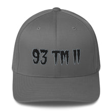 Load image into Gallery viewer, 93 TM 11 Fitted Hat ( Black Letters &amp; Grey Outline )
