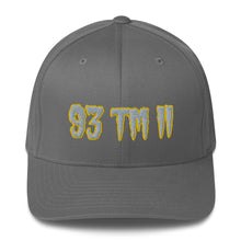 Load image into Gallery viewer, 93 TM 11 Fitted Hat ( Grey Letters &amp; Gold Outline )
