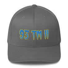 Load image into Gallery viewer, Delete 93 TM 11 Fitted Hat ( Powder Blue Letters &amp; Yellow Outline )
