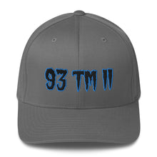 Load image into Gallery viewer, 93 TM 11 Fitted Hat ( Black Letters &amp; Powder Blue Outline )

