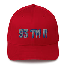 Load image into Gallery viewer, 93 TM 11 Fitted Hat ( Grey Letters &amp; Blue Outline )

