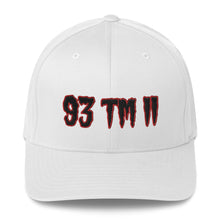 Load image into Gallery viewer, 93 TM 11 Fitted Hat ( Black Letters &amp; Red Outline )
