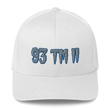 Load image into Gallery viewer, 93 TM 11 Fitted Hat ( Grey Letters &amp; Blue Outline )
