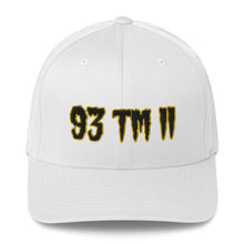Load image into Gallery viewer, 93 TM 11 Fitted Hat ( Black Letters &amp; Gold Outline )
