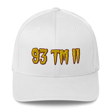 Load image into Gallery viewer, 93 TM 11 Fitted Hat ( Gold Letters &amp; Maroon Outline )
