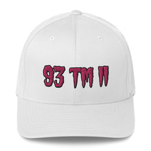Load image into Gallery viewer, 93 TM 11 Fitted Hat ( Pink Letters &amp; Black Outline )
